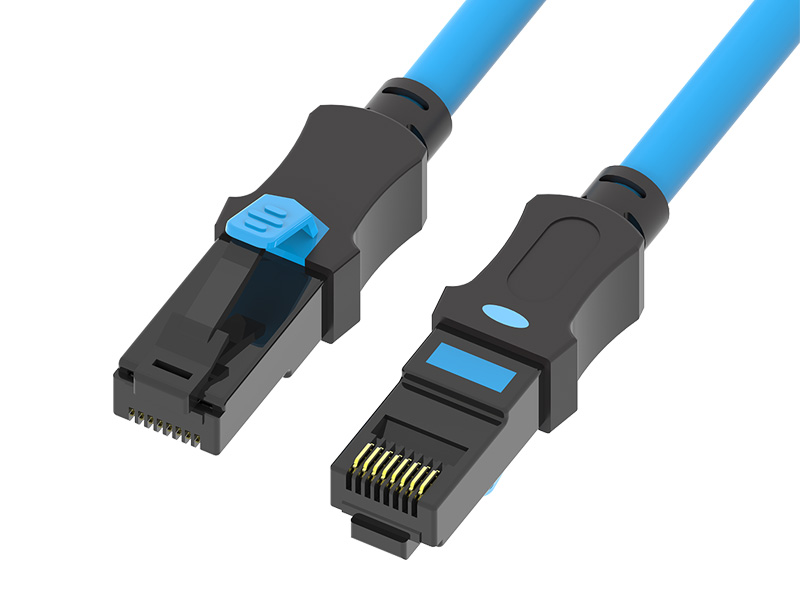 Uskjermet U/UTP CAT.6A Dual Color Patch-ledning